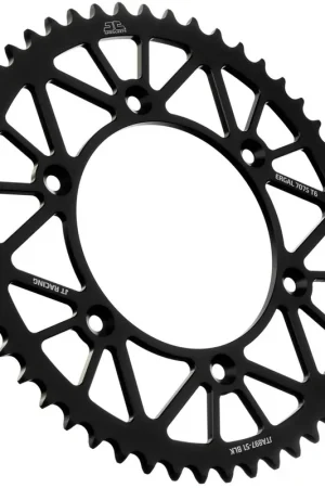 JT SPROCKETS - REAR RACELITE ALU 51T BLACK, 520 - Sprockets - Aluminium Finale Uitverkoop